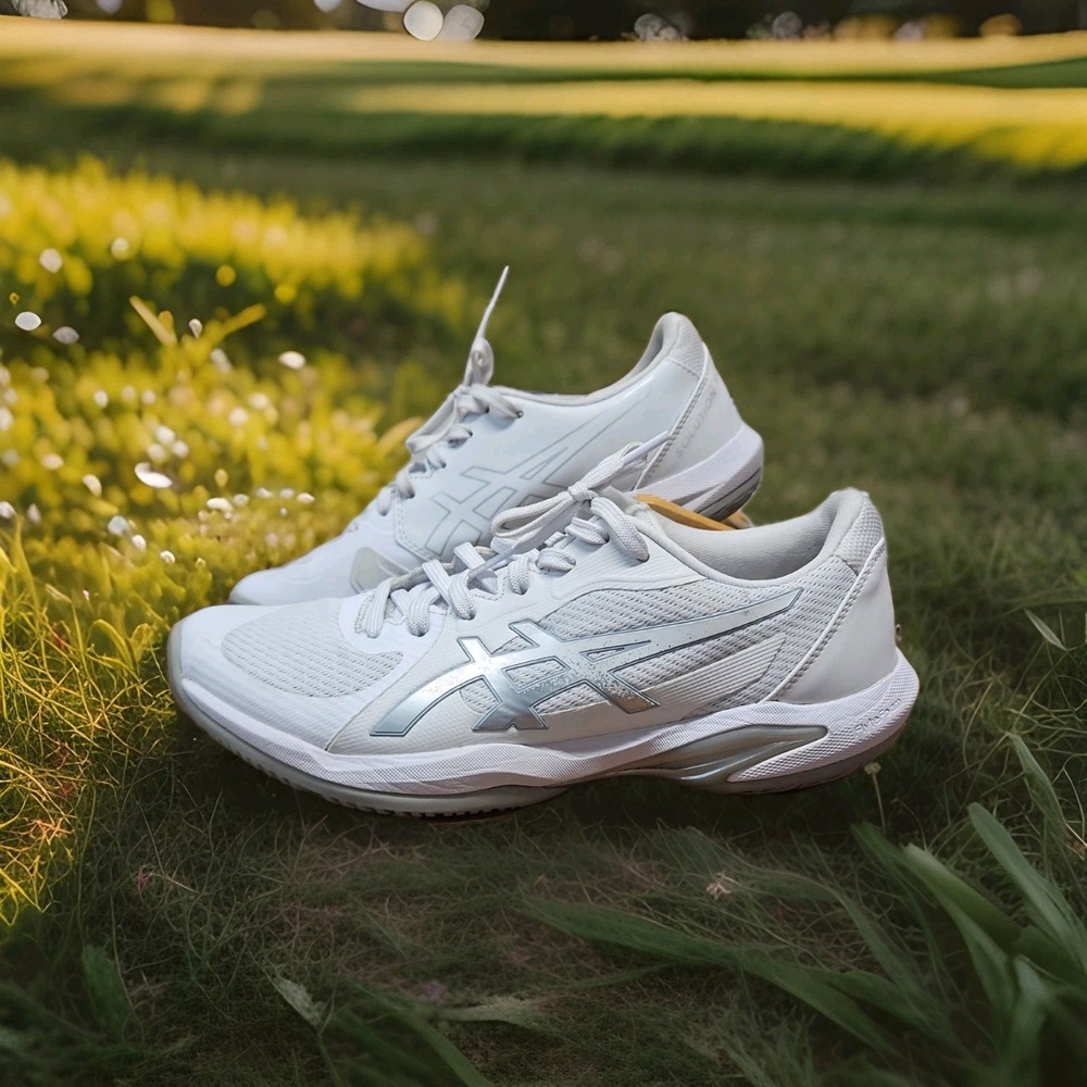 Asics Solution Swift FF 2 Shoes Women 10 White Court Tennis No Insoles 1042A265